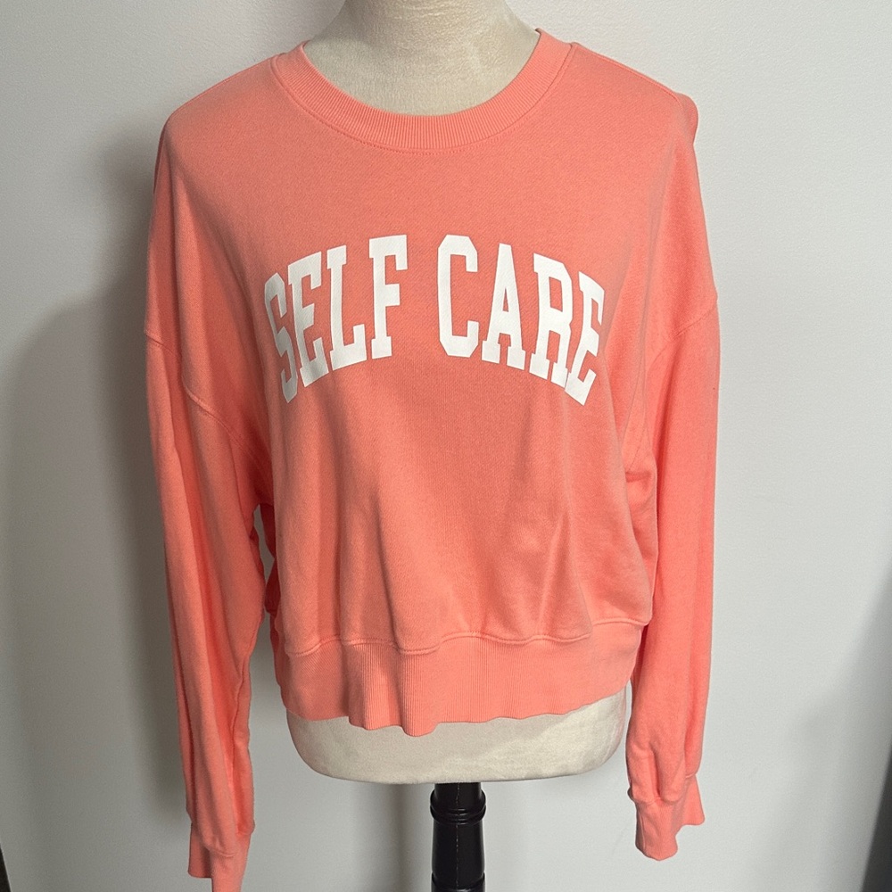 Old Navy Coral Self Care Hoodie